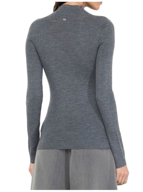 Magliada donna in pura lana  con applicazioni, colore grigio LIU JO | MF5030-MA77Q02050
